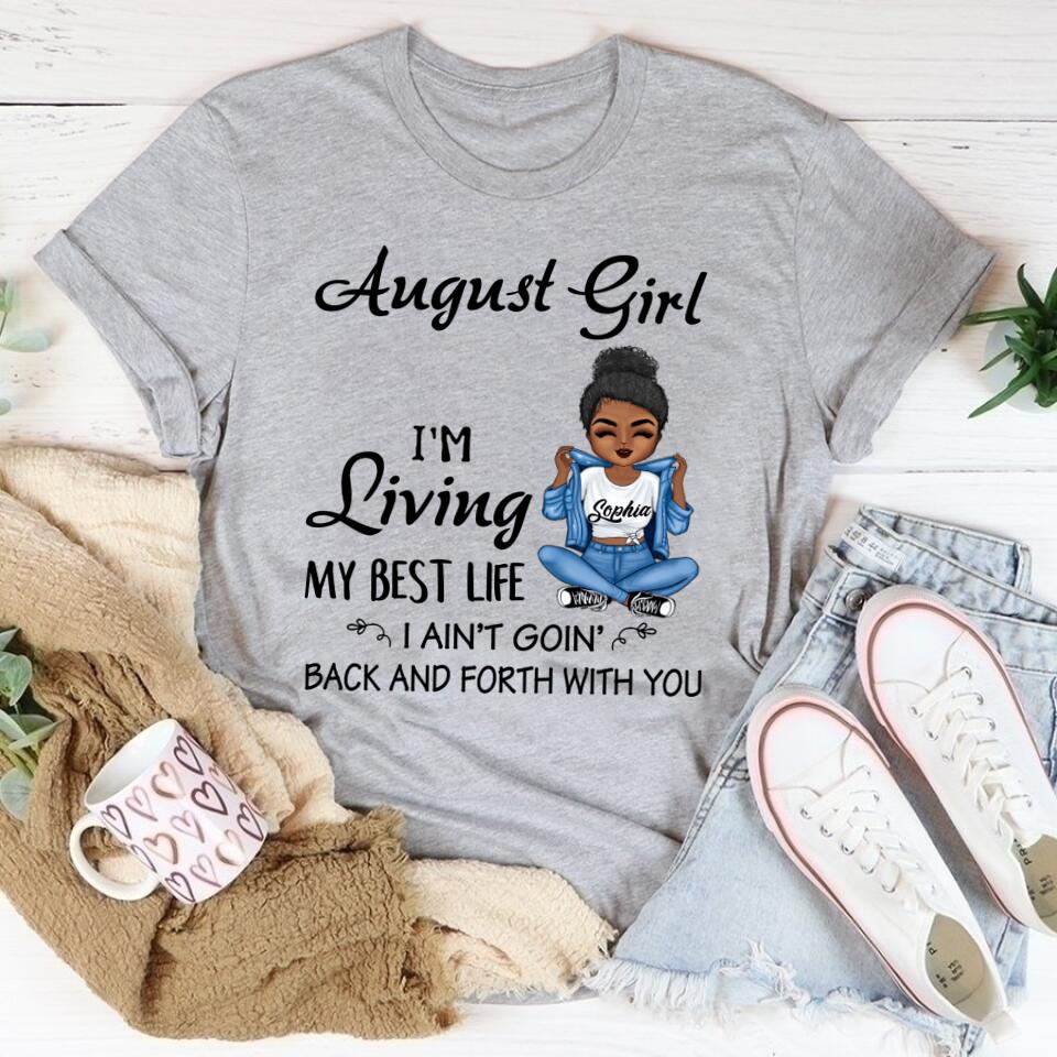 August Birthday Shirt, Custom Birthday Shirt, Queens Born In August, August Birthday Shirts For Woman, August Birthday Gifts
