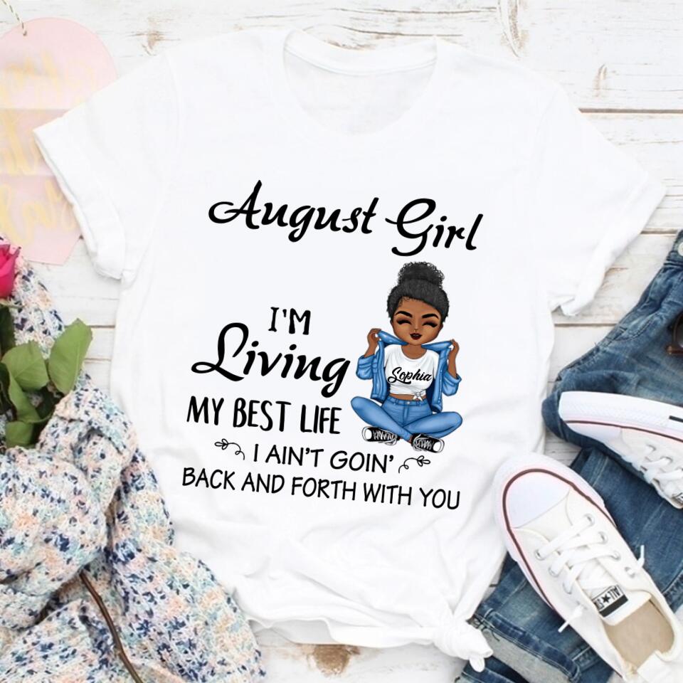 August Birthday Shirt, Custom Birthday Shirt, Queens Born In August, August Birthday Shirts For Woman, August Birthday Gifts