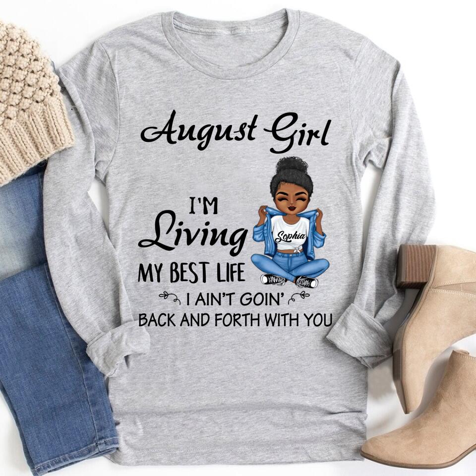 August Birthday Shirt, Custom Birthday Shirt, Queens Born In August, August Birthday Shirts For Woman, August Birthday Gifts