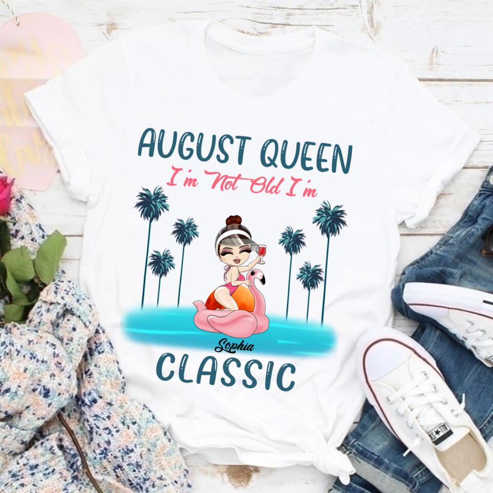 August Birthday Shirt, Custom Birthday Shirt, Queens Born In August, August Birthday Shirts For Woman, August Birthday Gifts , Beach Shirts For Women