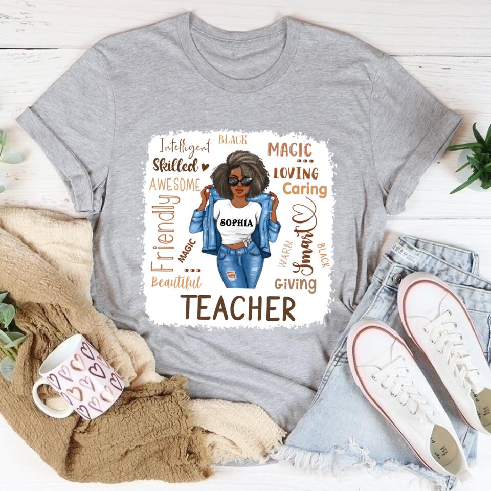 Black Teacher Shirts, Melanin Teacher Shirt, Black Teachers Dope Black Educators BHM T-Shirt, Teacher Shirt