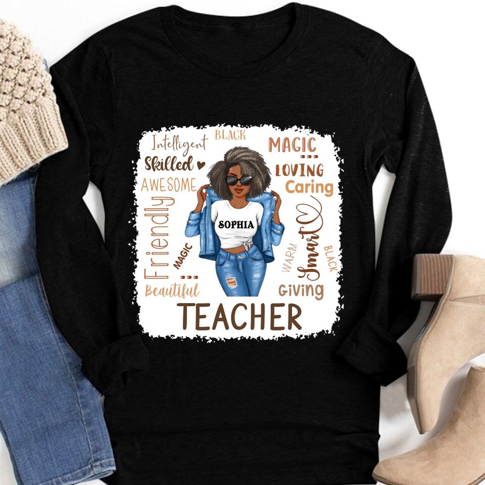Black Teacher Shirts, Melanin Teacher Shirt, Black Teachers Dope Black Educators BHM T-Shirt, Teacher Shirt