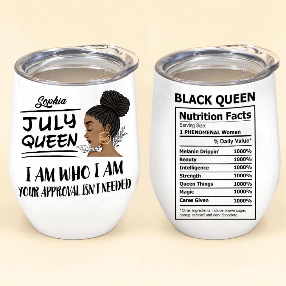 Personalized Wine Tumbler - Birthday Gift For July Queen, July birthday gifts, July birthday gift idea for her