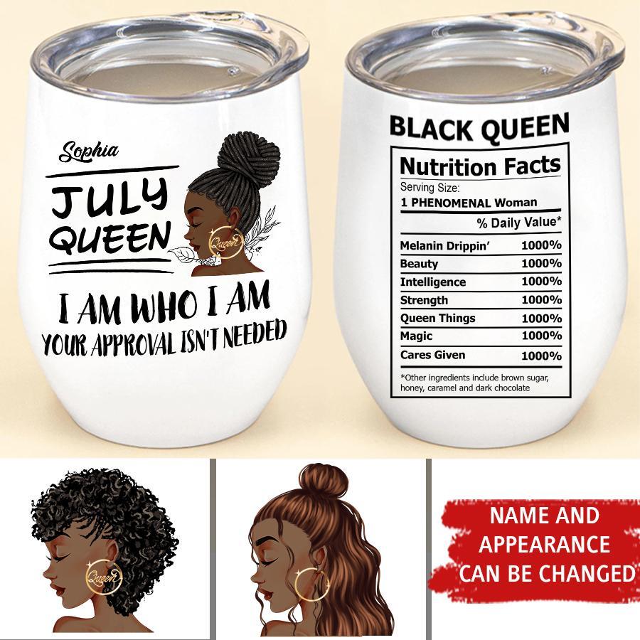 Personalized Wine Tumbler - Birthday Gift For July Queen, July birthday gifts, July birthday gift idea for her
