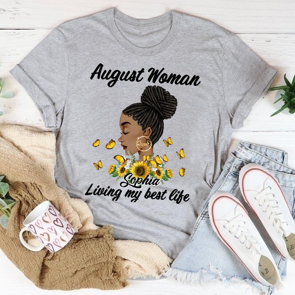 August Birthday Shirt, Custom Birthday Shirt, Queens Born In August, August Birthday Shirts For Woman, August Birthday Gifts