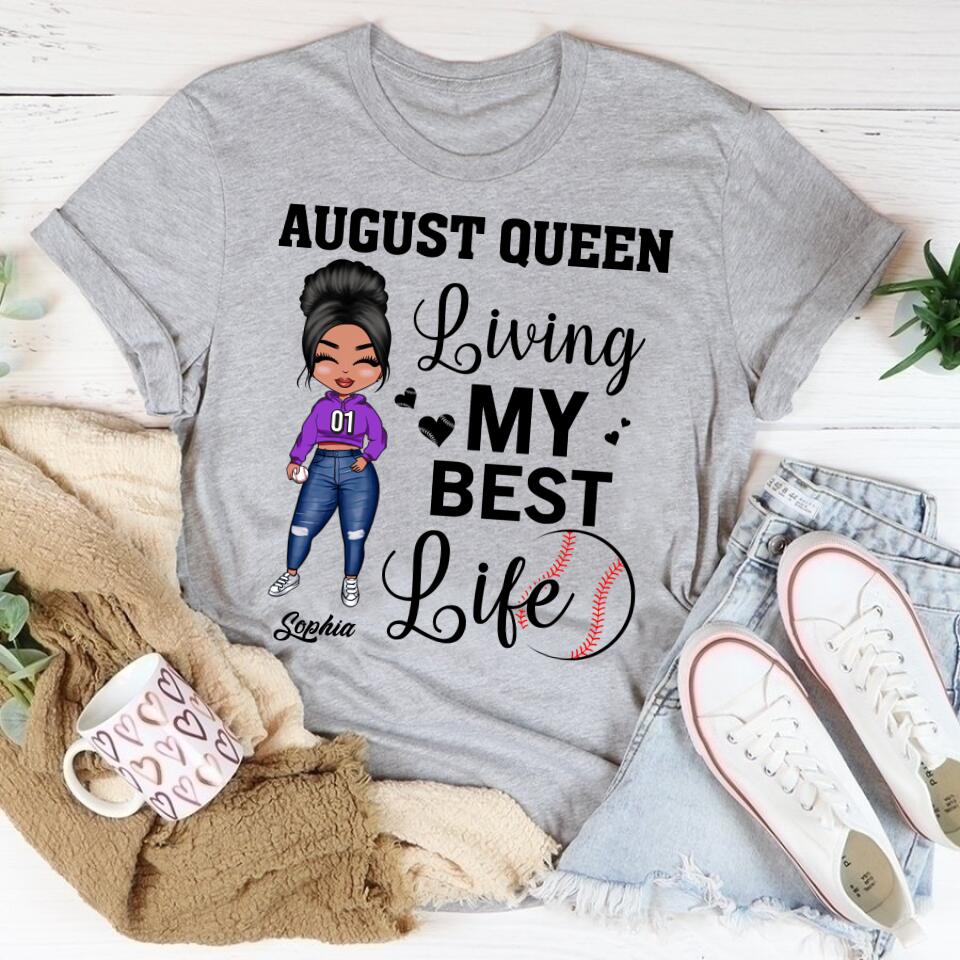 August Birthday Shirt, Custom Birthday Shirt, Queens are Born In August, August Birthday Shirts For Woman, August Birthday Gifts