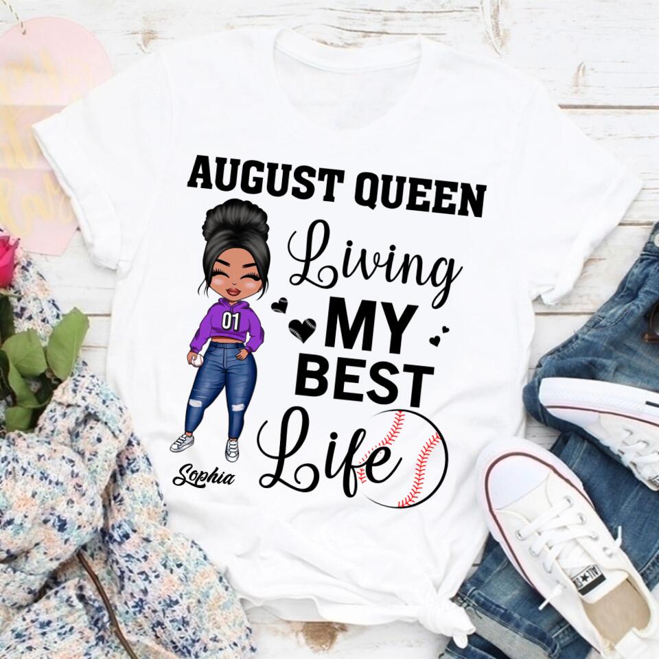 August Birthday Shirt, Custom Birthday Shirt, Queens are Born In August, August Birthday Shirts For Woman, August Birthday Gifts