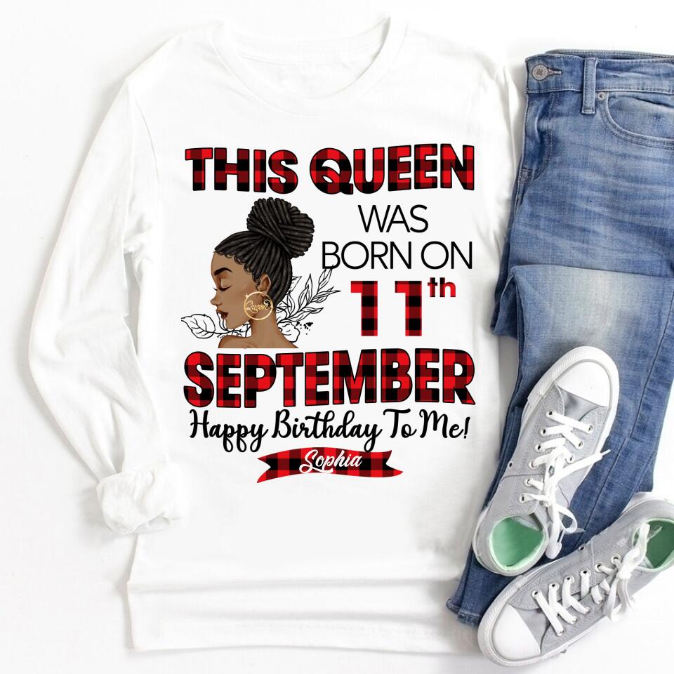 September Birthday Shirt, Custom Birthday Shirt, Queens are Born In September, September Birthday Shirts For Woman, September Birthday Gifts