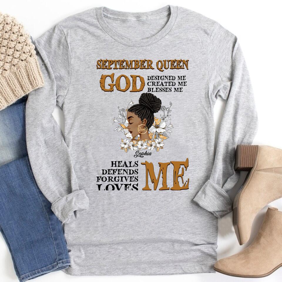 September Birthday Shirt, Custom Birthday Shirt, Queens are Born In September, September Birthday Shirts For Woman, September Birthday Gifts