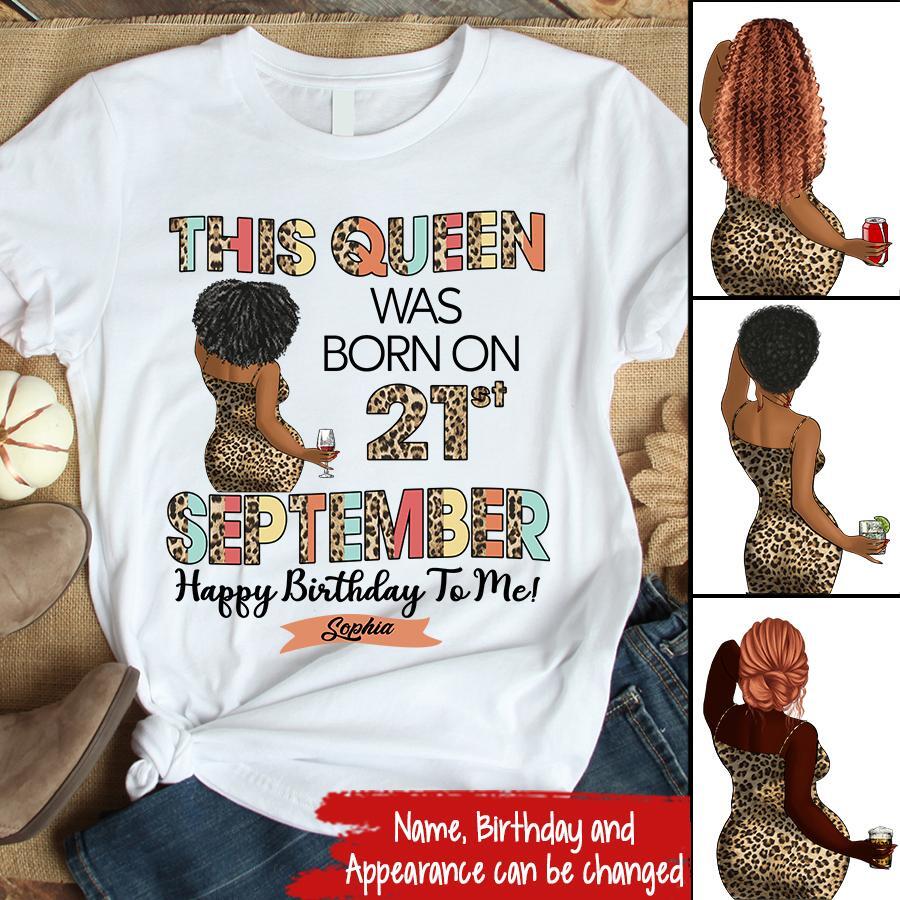 September Birthday Shirt, Custom Birthday Shirt, Queens are Born In September, September Birthday Shirts For Woman, September Birthday Gifts