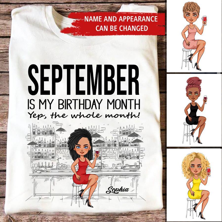 September Birthday Shirt, Custom Birthday Shirt, Queens are Born In September, September Birthday Shirts For Woman, September Birthday Gifts