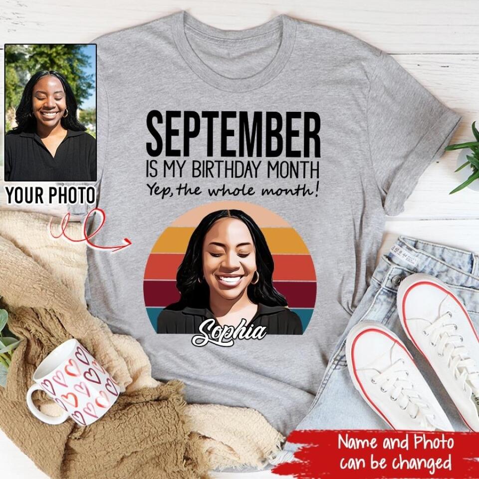 September Birthday Shirt, Custom Birthday Shirt, Queens are Born In September, September Birthday Shirts For Woman, September Birthday Gifts