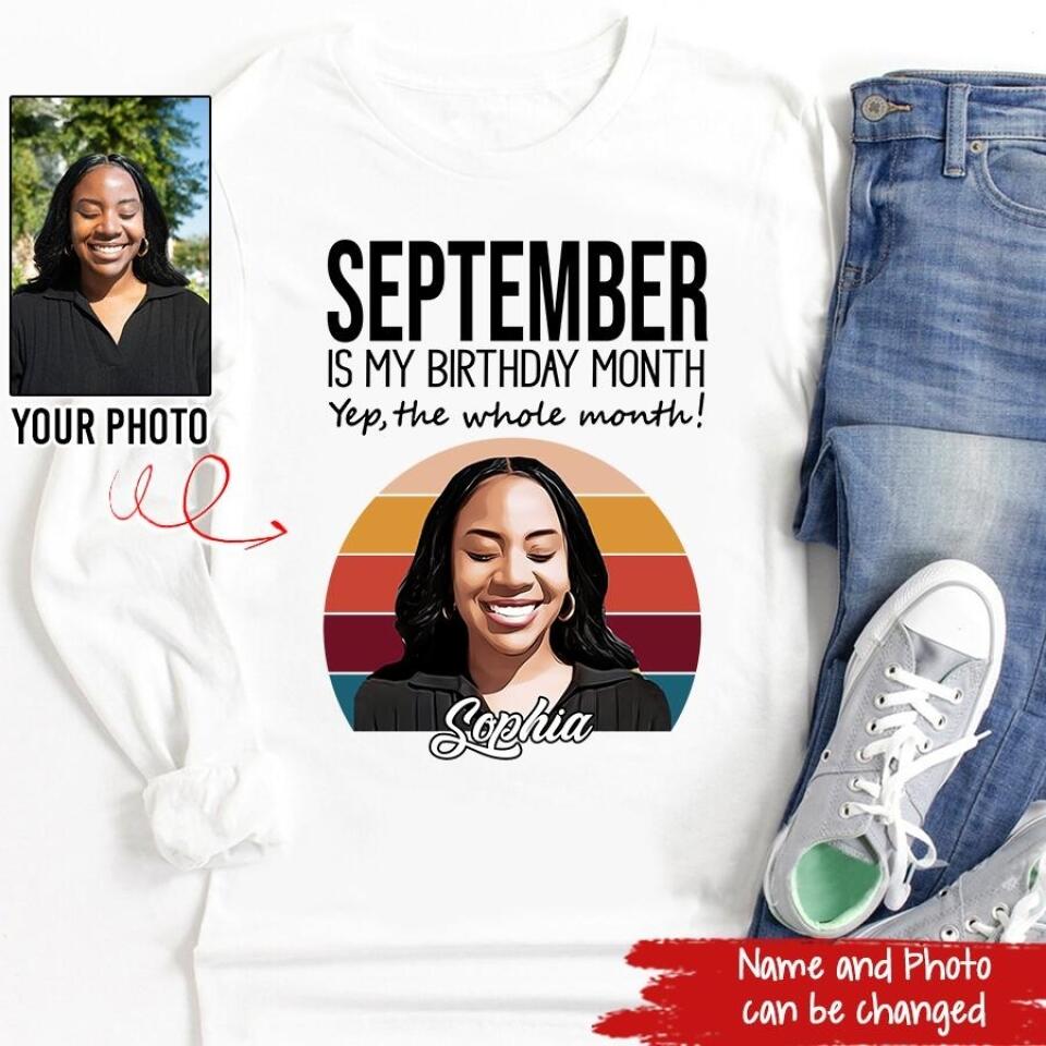 September Birthday Shirt, Custom Birthday Shirt, Queens are Born In September, September Birthday Shirts For Woman, September Birthday Gifts