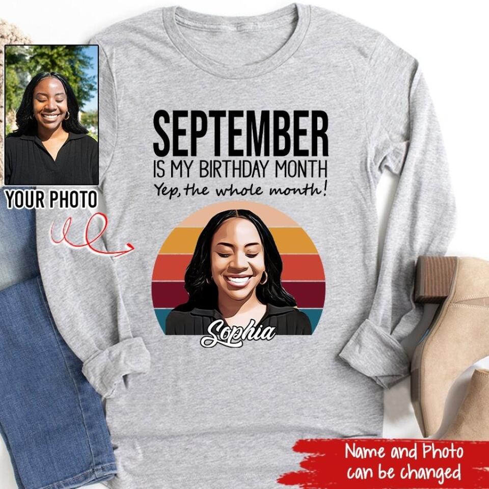 September Birthday Shirt, Custom Birthday Shirt, Queens are Born In September, September Birthday Shirts For Woman, September Birthday Gifts