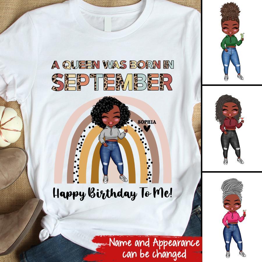 September Birthday Shirt, Custom Birthday Shirt, Queens are Born In September, September Birthday Shirts For Woman, September Birthday Gifts