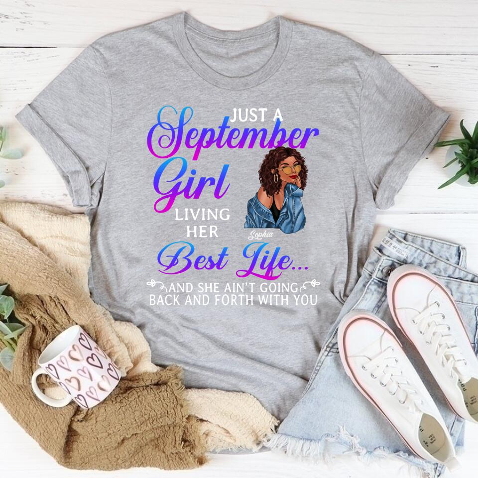 September Birthday Shirt, Custom Birthday Shirt, Queens are Born In September, September Birthday Shirts For Woman, September Birthday Gifts