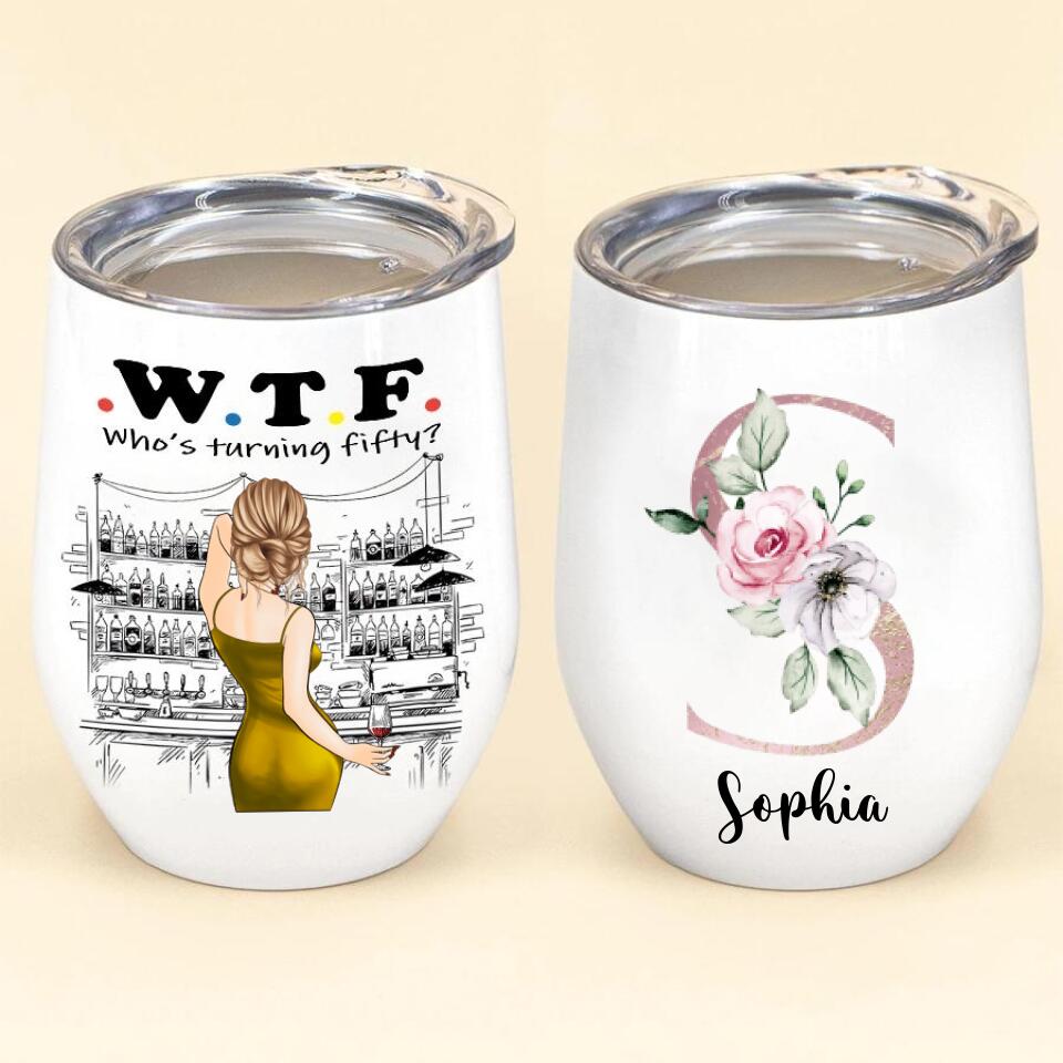 Personalized 50th Birthday Gifts, Personalized Wine Tumbler - 1972 50th Birthday Wine Tumbler, 50th Gift Ideas For Her