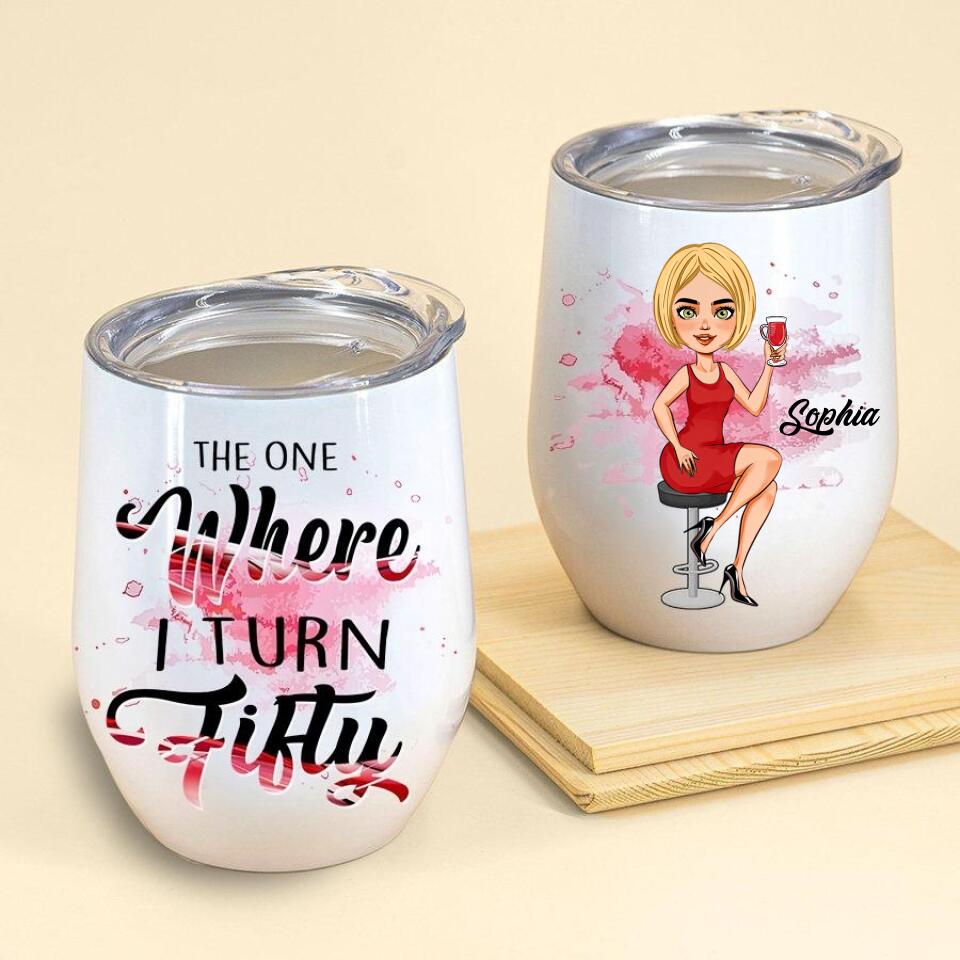 Personalized 50th Birthday Gifts, Fifty Tumbler, Personalized Wine Tumbler - 1972 50th Birthday Wine Tumbler, 50th Gift Ideas For Her