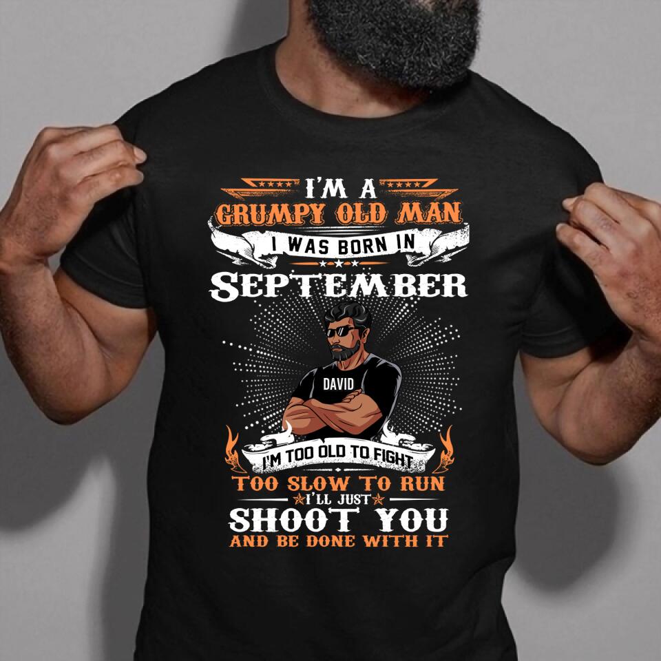 September Birthday Shirt, Custom Birthday Shirt, A Black King was born in September, September Birthday Shirts For Man, September Birthday Gifts