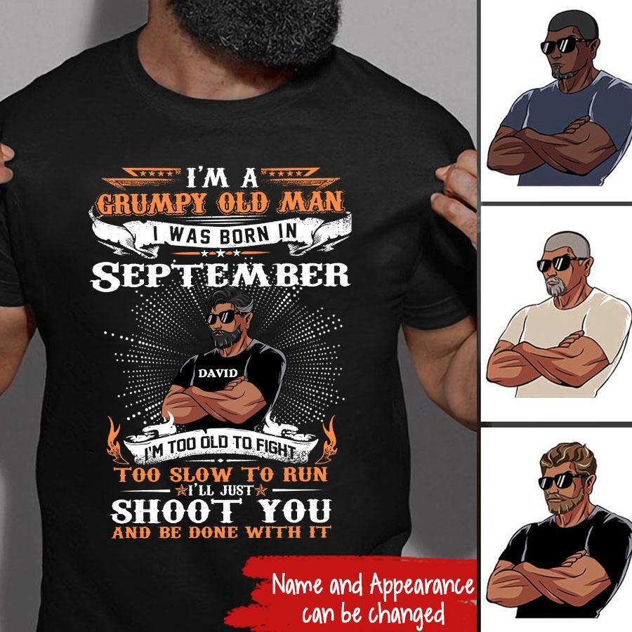 September Birthday Shirt, Custom Birthday Shirt, A Black King was born in September, September Birthday Shirts For Man, September Birthday Gifts