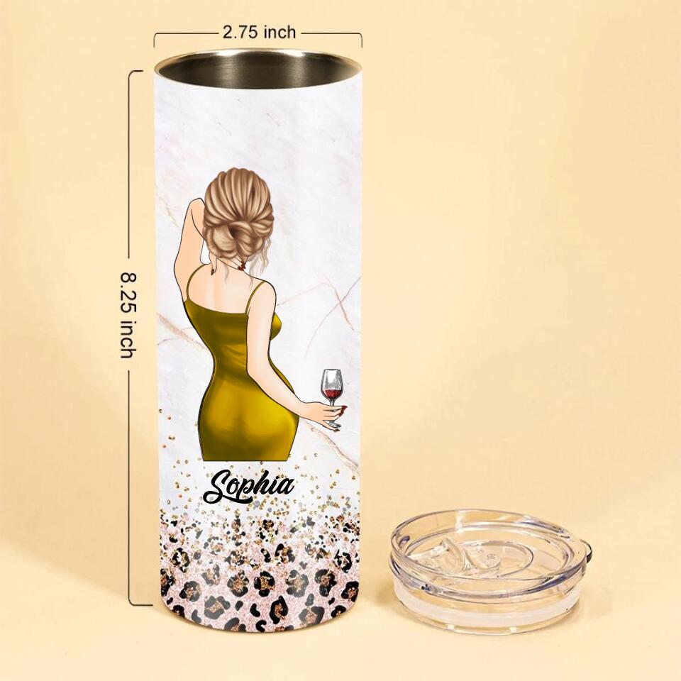 Personalized Skinny Tumbler - 50th Birthday Tumbler, Personalized 50th Birthday Gifts