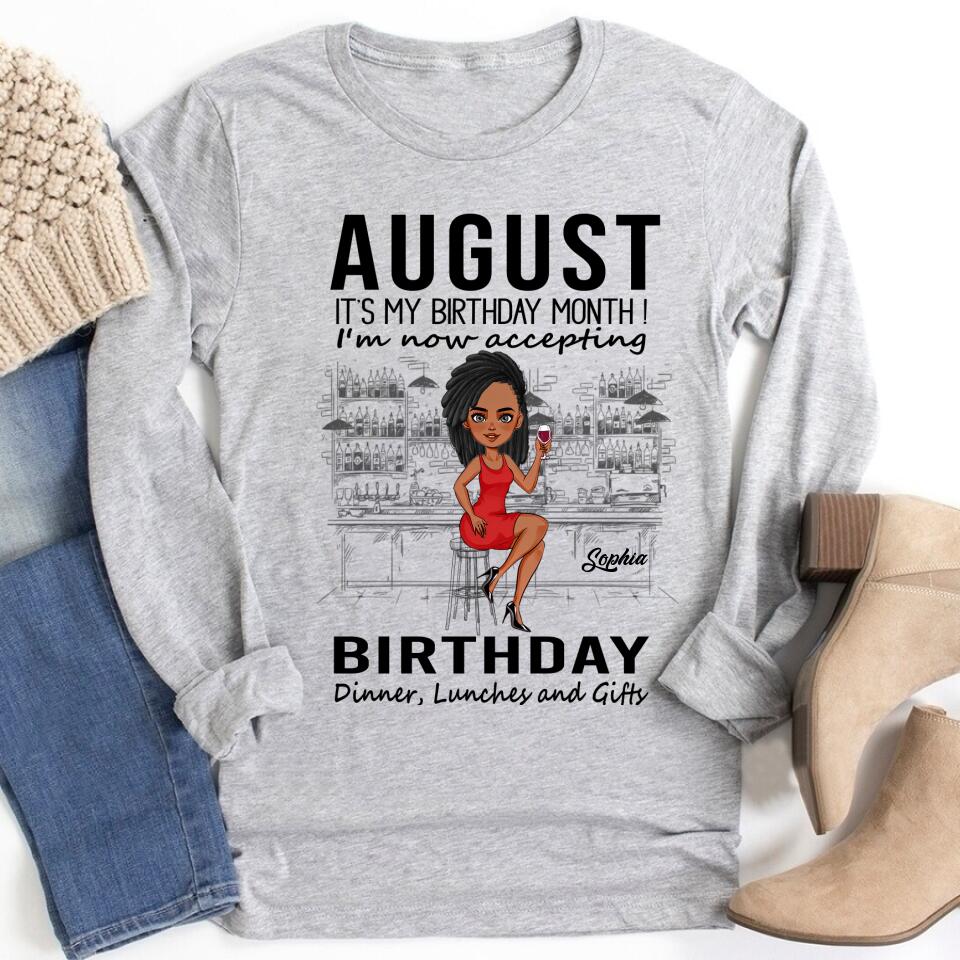 August Birthday Shirt, Custom Birthday Shirt, Queens Born In August, August Birthday Shirts For Woman, August Birthday Gifts