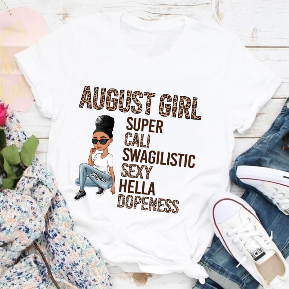 August Birthday Shirt, Custom Birthday Shirt, Queens Born In August, August Birthday Shirts For Woman, August Birthday Gifts