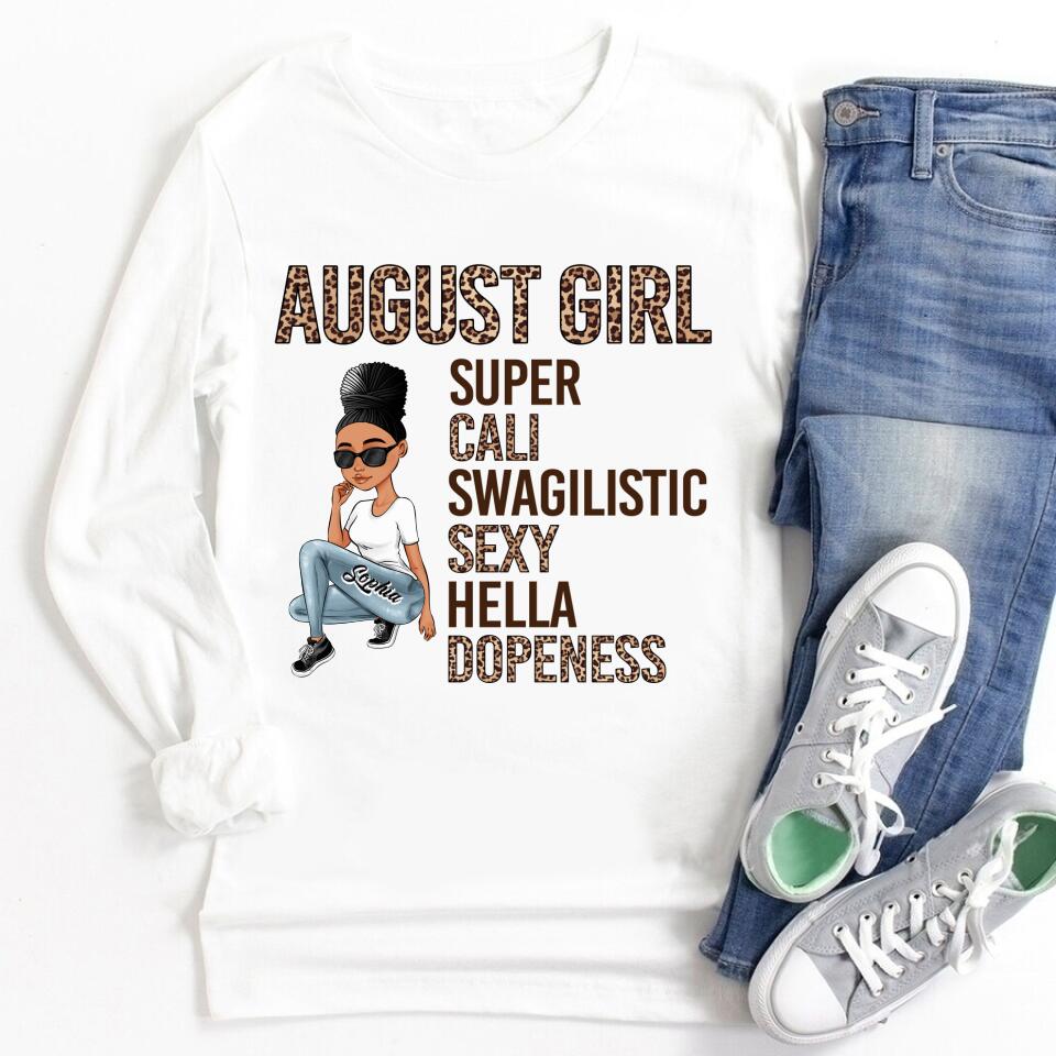 August Birthday Shirt, Custom Birthday Shirt, Queens Born In August, August Birthday Shirts For Woman, August Birthday Gifts