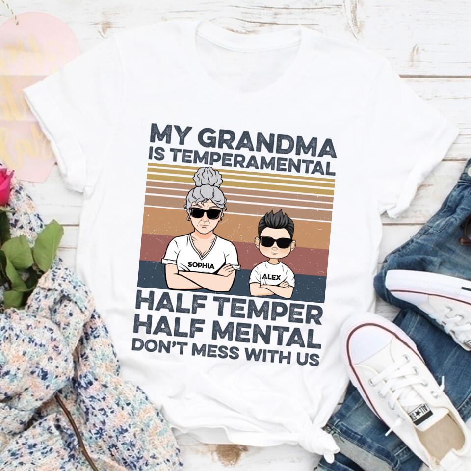 Grandma Shirt, Personalized Grandma Shirts, Nana Shirt, Grandma Shirts With Grandkids Names, Mimi Shirt, Gift for Grandma