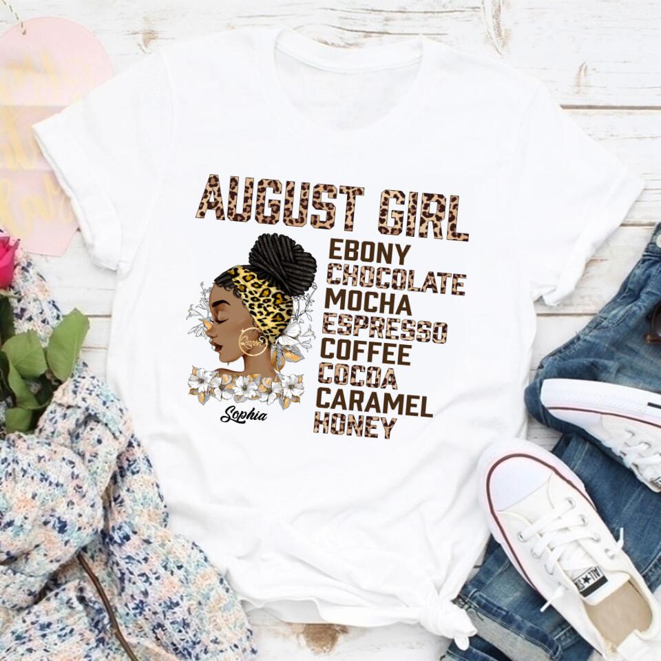 August Birthday Shirt, Custom Birthday Shirt, Queens Born In August, August Birthday Shirts For Woman, August Birthday Gifts