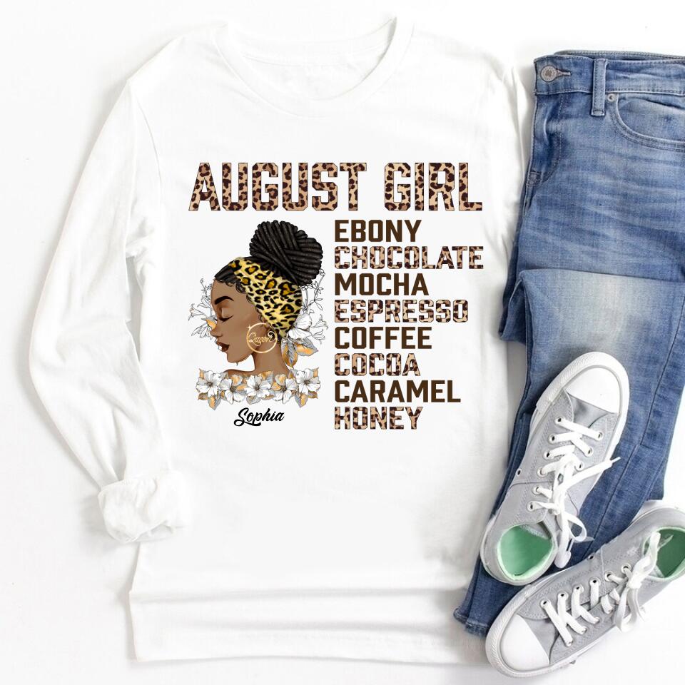 August Birthday Shirt, Custom Birthday Shirt, Queens Born In August, August Birthday Shirts For Woman, August Birthday Gifts