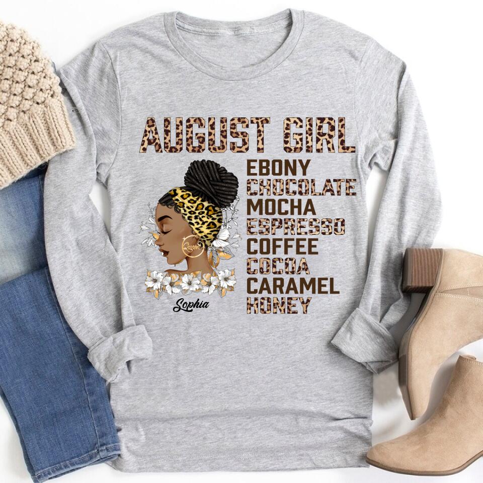 August Birthday Shirt, Custom Birthday Shirt, Queens Born In August, August Birthday Shirts For Woman, August Birthday Gifts