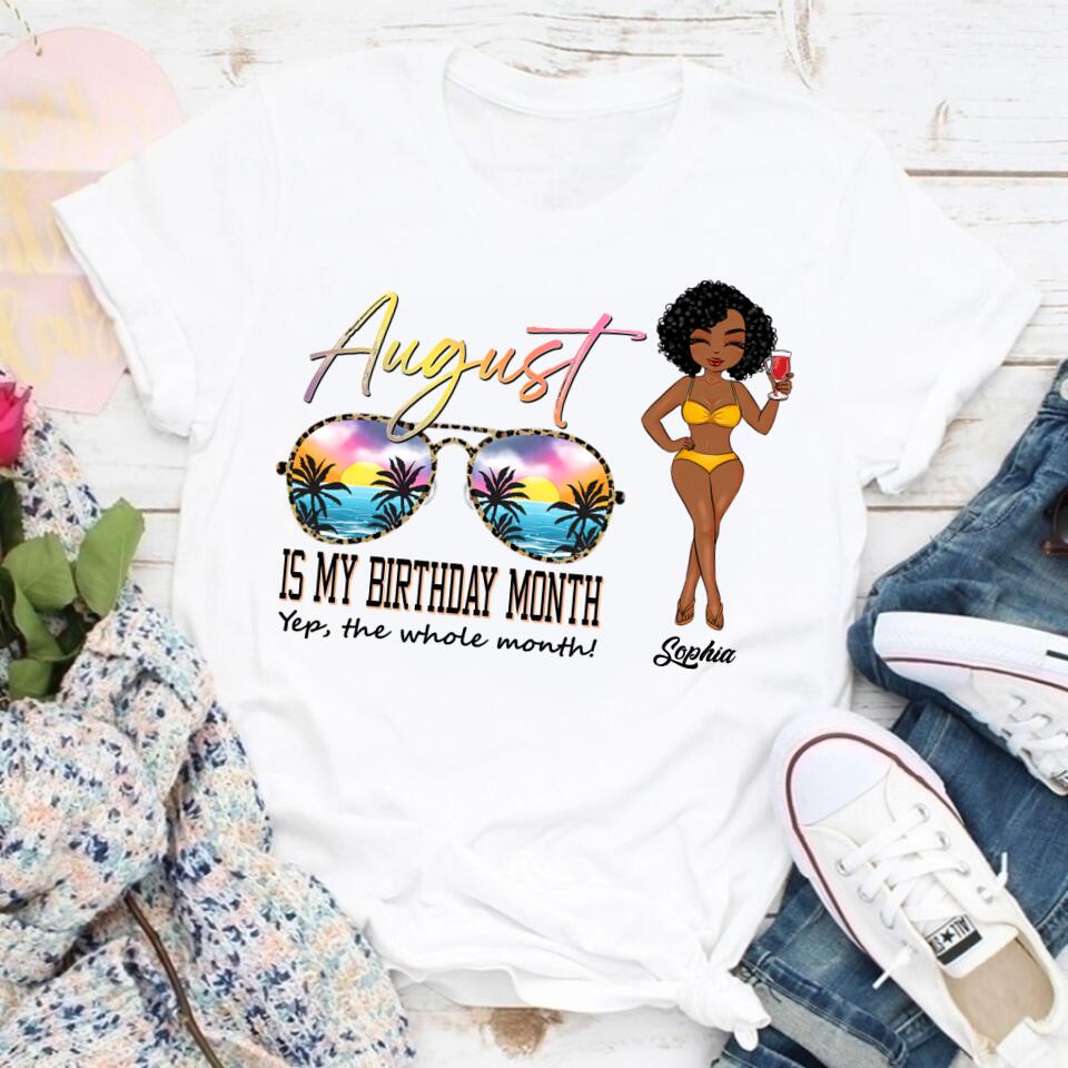 August Birthday Shirt, Custom Birthday Shirt, Queens are Born In August, August Birthday Shirts For Woman, August Birthday Gifts