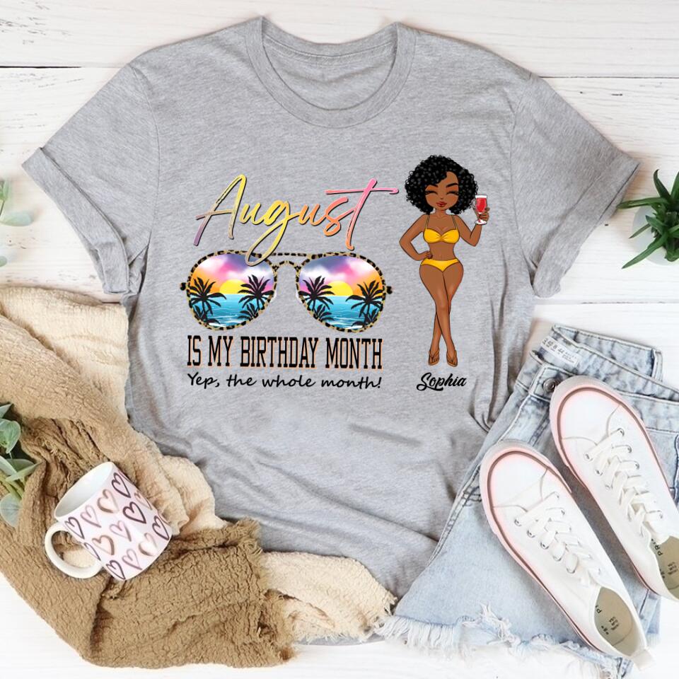 August Birthday Shirt, Custom Birthday Shirt, Queens are Born In August, August Birthday Shirts For Woman, August Birthday Gifts