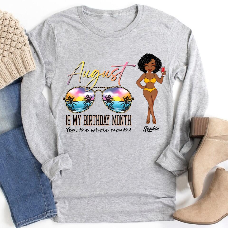 August Birthday Shirt, Custom Birthday Shirt, Queens are Born In August, August Birthday Shirts For Woman, August Birthday Gifts