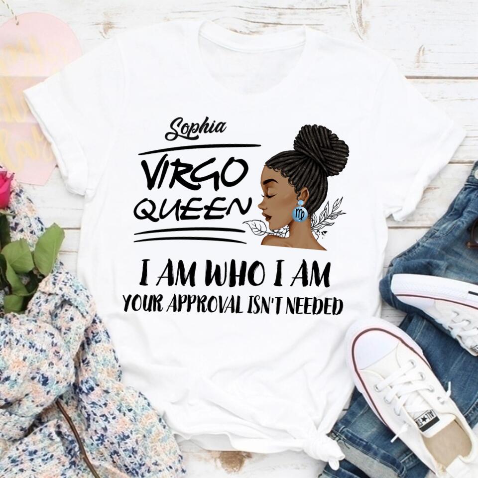 Custom Birthday Shirt, Virgo Zodiac t shirt, Virgo Birthday shirt, Virgo t shirts for ladies, Virgo queen t shirt, Virgo Queen Birthday shirt