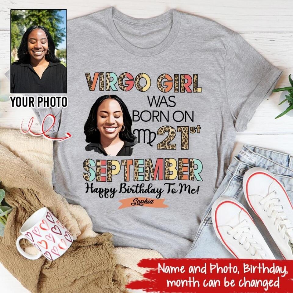 Custom Birthday Shirt, Virgo Zodiac t shirt, Virgo Birthday shirt, Virgo t shirts for ladies, Virgo queen t shirt, Virgo Queen Birthday shirt