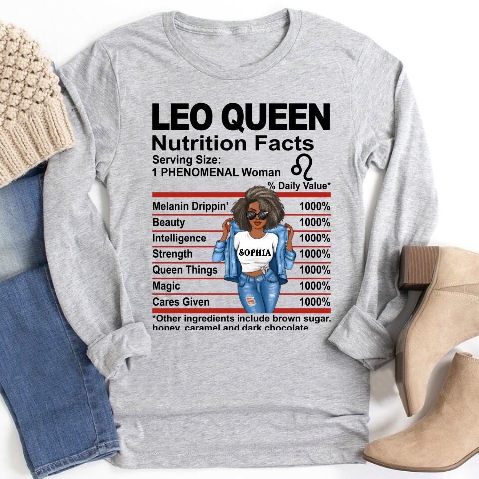 Custom Birthday Shirt, Leo Zodiac t shirt, Leo Birthday shirt, Leo t shirts for ladies, Leo queen t shirt, Leo Queen Birthday shirt