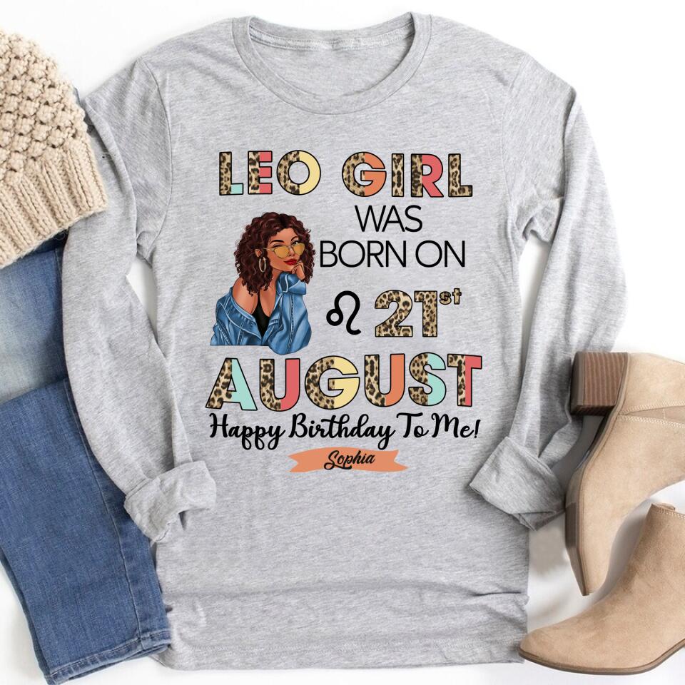 Custom Birthday Shirt, Leo Zodiac t shirt, Leo Birthday shirt, Leo t shirts for ladies, Leo queen t shirt, Leo Queen Birthday shirt