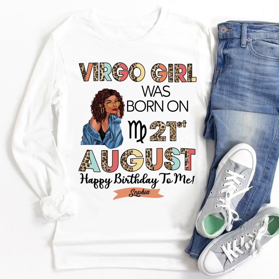 Custom Birthday Shirt, Virgo Zodiac t shirt, Virgo Birthday shirt, Virgo t shirts for ladies, Virgo queen t shirt, Virgo Queen Birthday shirt