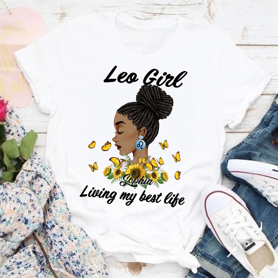 Custom Birthday Shirt, Leo Zodiac t shirt, Leo Birthday shirt, Leo t shirts for ladies, Leo queen t shirt, Leo Queen Birthday shirt