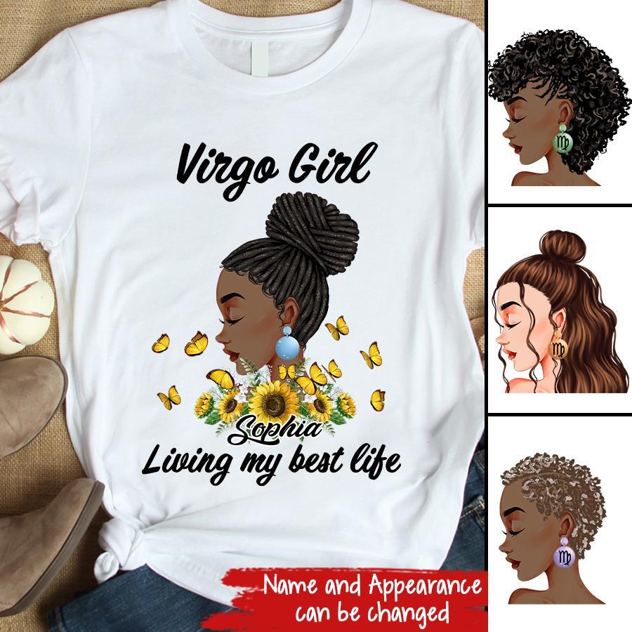 Custom Birthday Shirt, Virgo Zodiac t shirt, Virgo Birthday shirt, Virgo t shirts for ladies, Virgo queen t shirt, Virgo Queen Birthday shirt