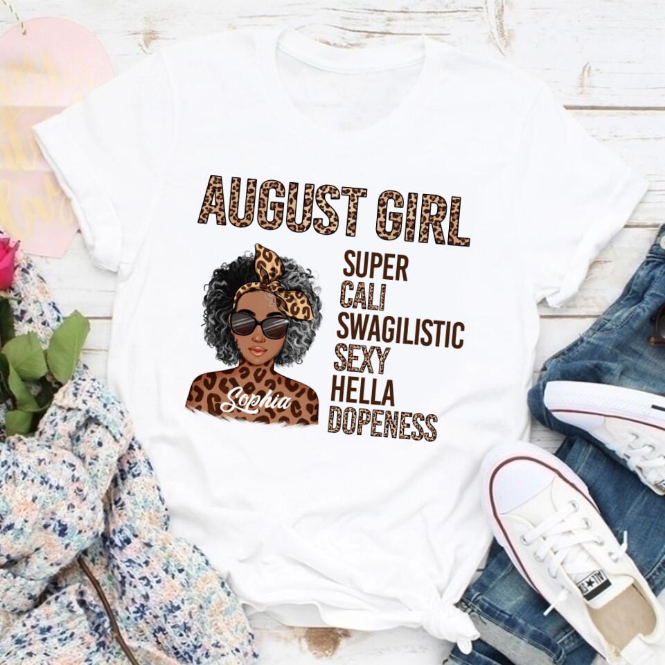 August Birthday Shirt, Custom Birthday Shirt, Queens Born In August, August Birthday Shirts For Woman, August Birthday Gifts