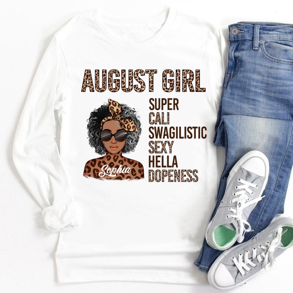 August Birthday Shirt, Custom Birthday Shirt, Queens Born In August, August Birthday Shirts For Woman, August Birthday Gifts