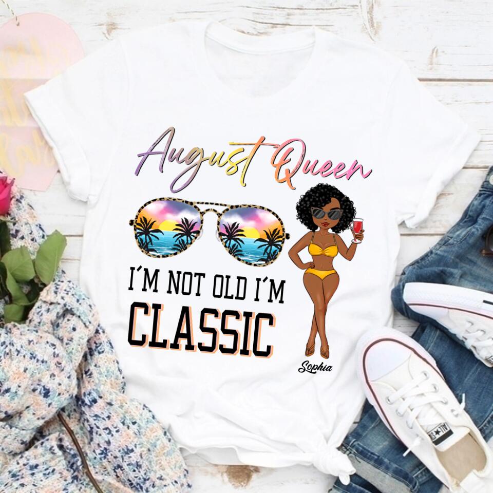 August Birthday Shirt, Custom Birthday Shirt, Queens are Born In August, August Birthday Shirts For Woman, August Birthday Gifts
