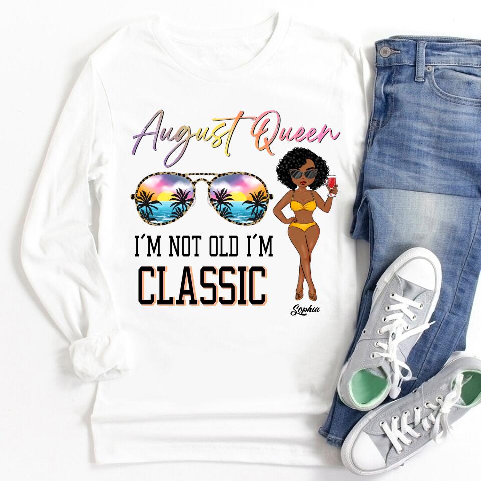 August Birthday Shirt, Custom Birthday Shirt, Queens are Born In August, August Birthday Shirts For Woman, August Birthday Gifts