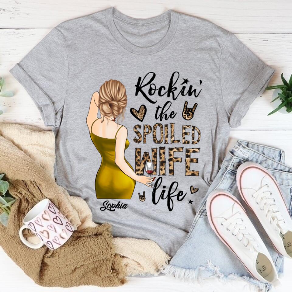 Wife Shirt, Custom T Shirt, I Love My Wife Shirt, Spoiled Wife Shirt, Gift For Wife, Wifey T Shirt, Gift Ideas For Wife