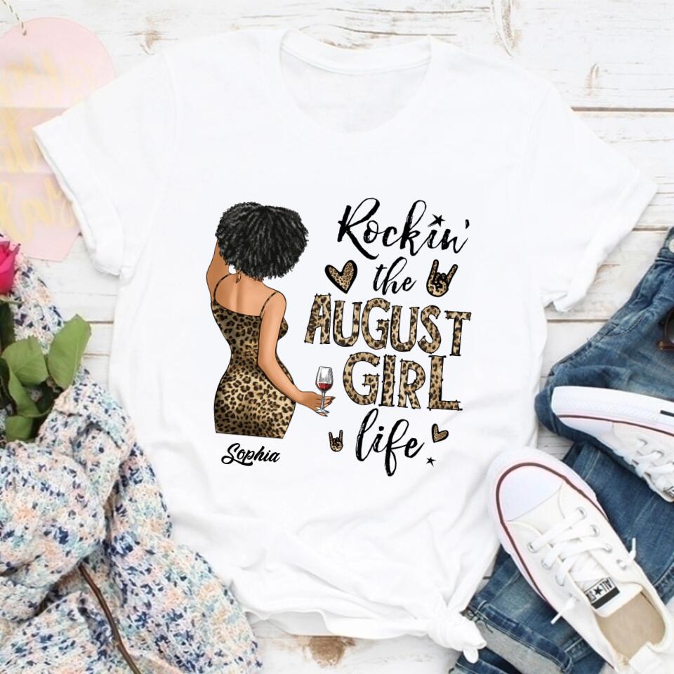 August Birthday Shirt, Custom Birthday Shirt, Queens Born In August, August Birthday Shirts For Woman, August Birthday Gifts