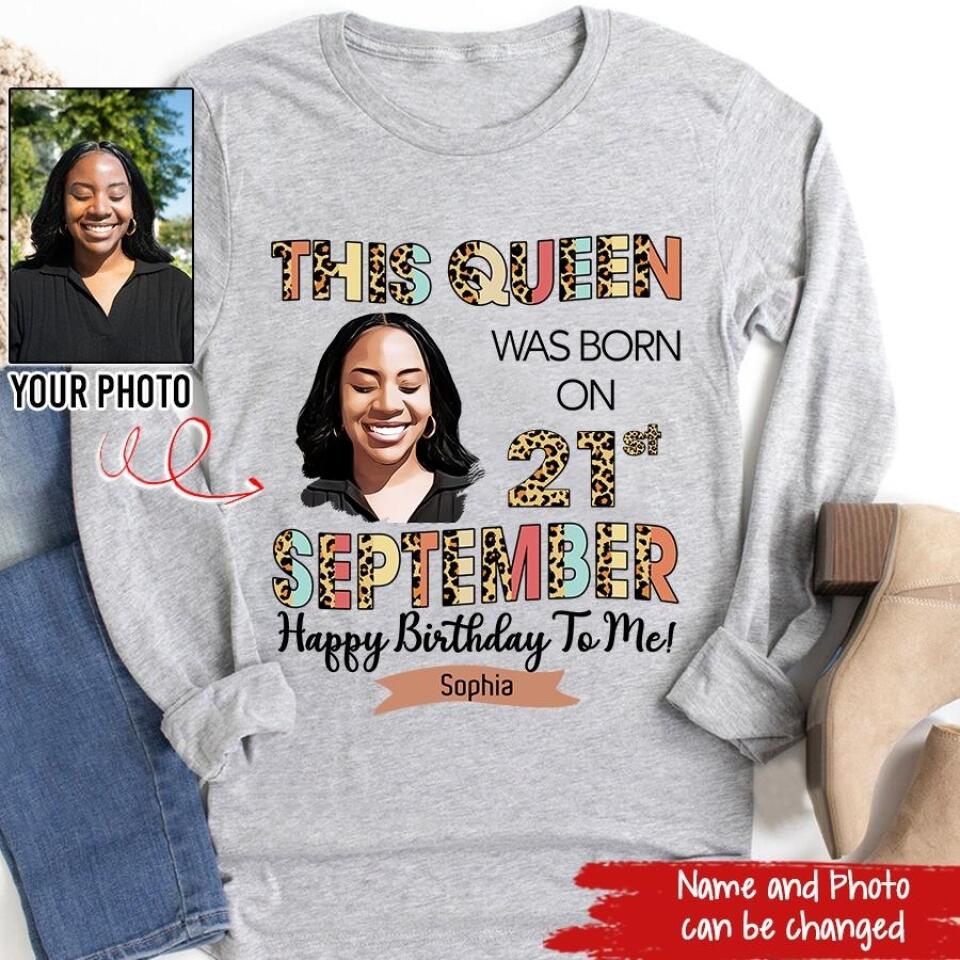 September Birthday Shirt, Custom Birthday Shirt, Queens are Born In September, September Birthday Shirts For Woman, September Birthday Gifts