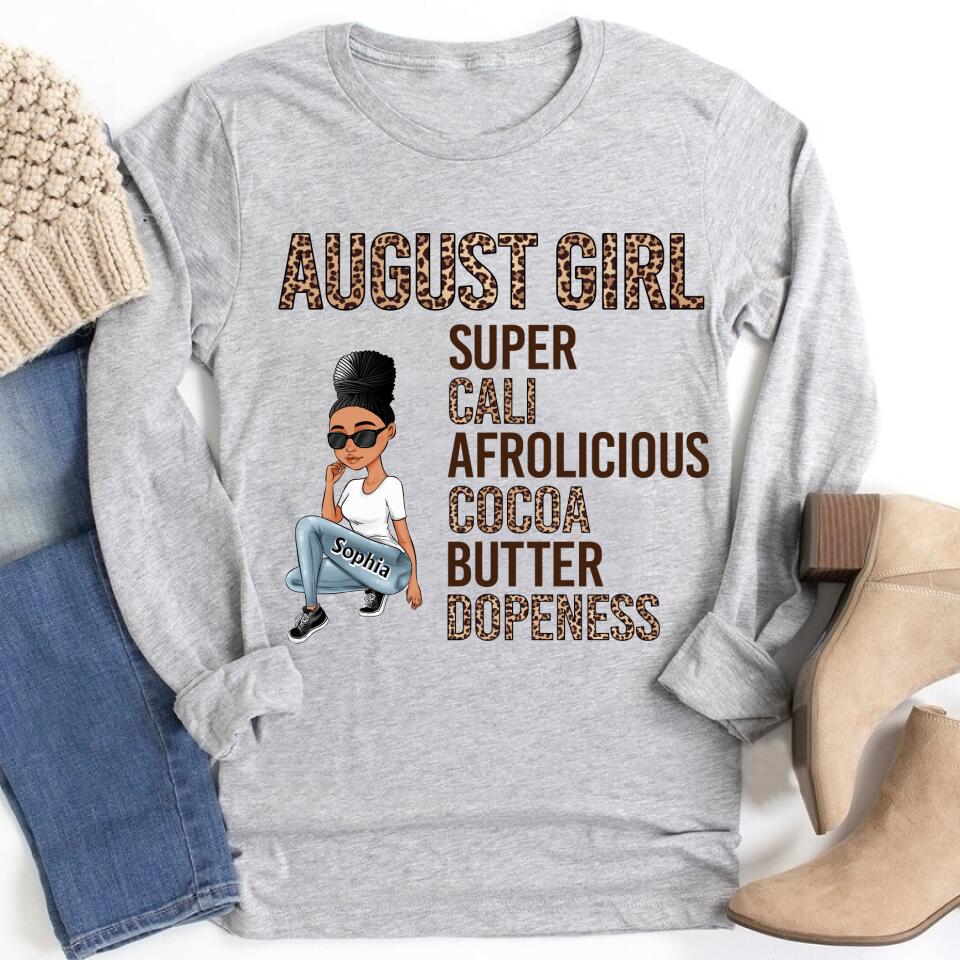 August Birthday Shirt, Custom Birthday Shirt, Queens Born In August, August Birthday Shirts For Woman, August Birthday Gifts